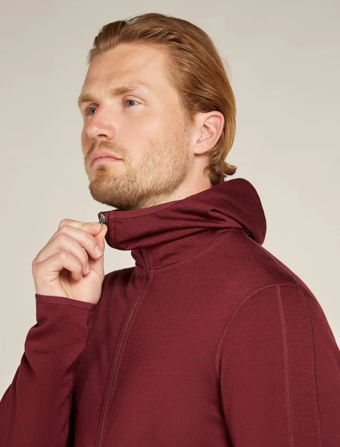 Icebreaker Merino 560 Realfleece Elemental Long Sleeve Zip Hoodie Port Men039s Sweaters and Hoodies Icebreaker Merino 560 Realfleece Elemental Long Sleeve Zip Hoodie Port Men039s Sweaters and Hoodies