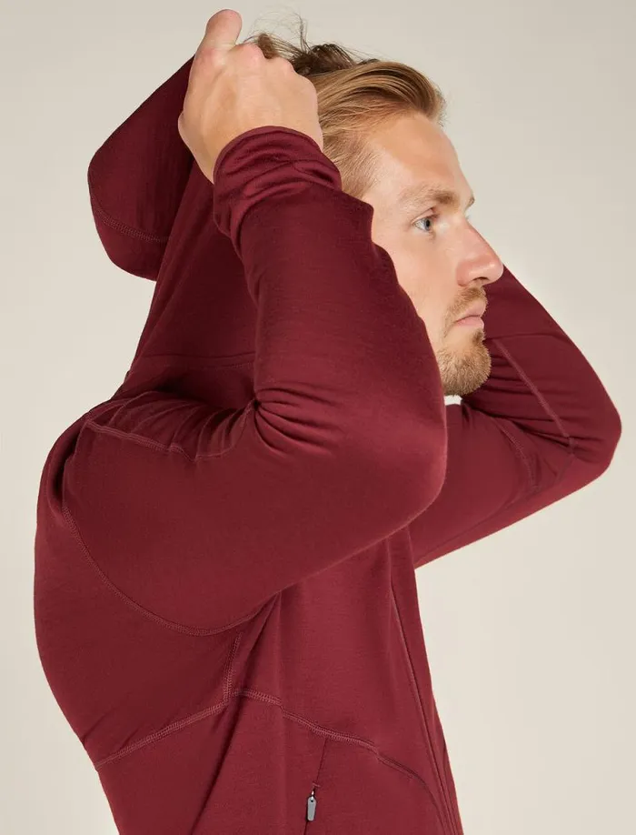 Icebreaker Merino 560 Realfleece Elemental Long Sleeve Zip Hoodie Port Men039s Sweaters and Hoodies Icebreaker Merino 560 Realfleece Elemental Long Sleeve Zip Hoodie Port Men039s Sweaters and Hoodies
