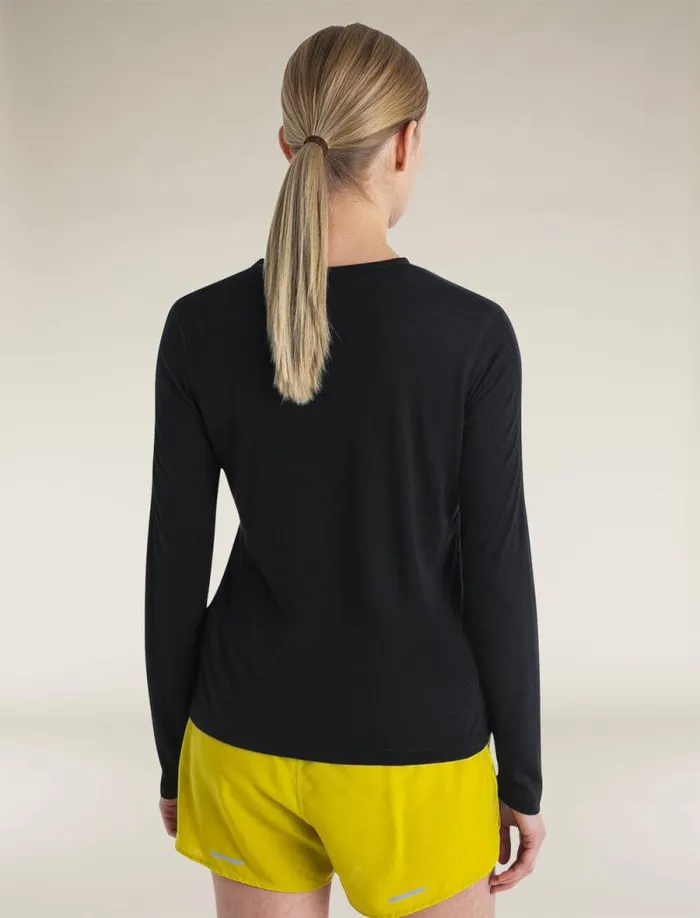 Icebreaker Merino Blend 125 ZoneKnit Energy Wind Long Sleeve TShirt Black Women039s Long Sleeve Tops Icebreaker Merino Blend 125 ZoneKnit Energy Wind Long Sleeve TShirt Black Women039s Long Sleeve Tops