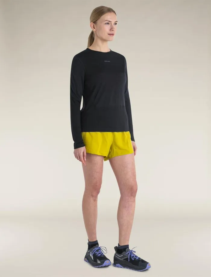 Icebreaker Merino Blend 125 ZoneKnit Energy Wind Long Sleeve TShirt Black Women039s Long Sleeve Tops Icebreaker Merino Blend 125 ZoneKnit Energy Wind Long Sleeve TShirt Black Women039s Long Sleeve Tops