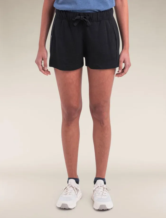 Icebreaker Merino Blend 200 Crush Shorts Black Women039s Pants Tights and Shorts