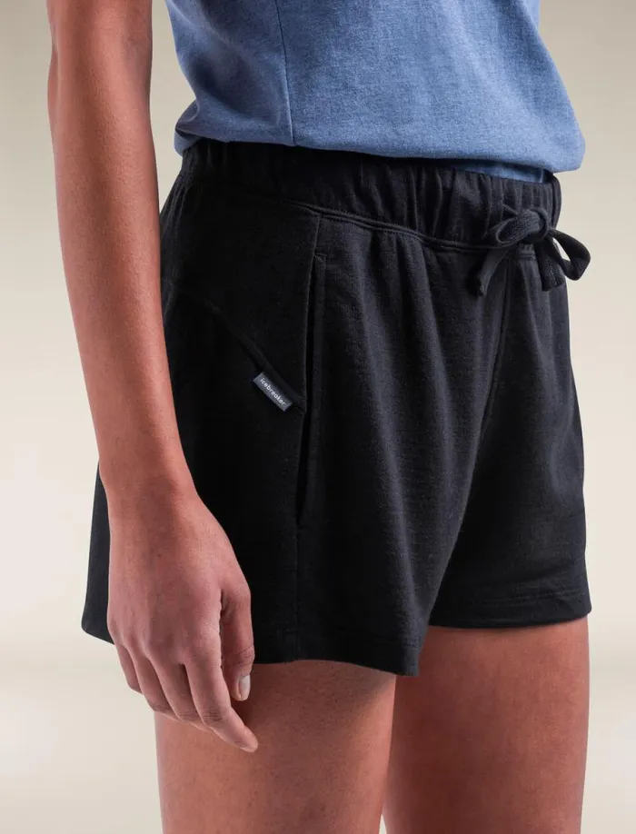 Icebreaker Merino Blend 200 Crush Shorts Black Women039s Pants Tights and Shorts Icebreaker Merino Blend 200 Crush Shorts Black Women039s Pants Tights and Shorts