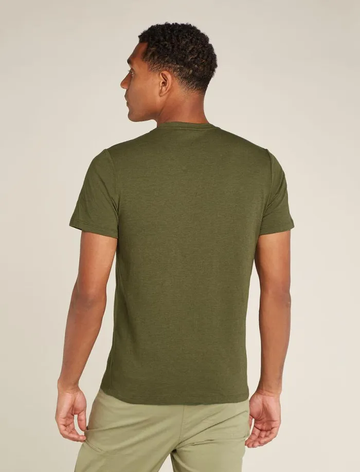 Icebreaker Merino Blend Central Classic Short Sleeve TShirt Alps 3D Loden Men039s Tshirts and Tanks Icebreaker Merino Blend Central Classic Short Sleeve TShirt Alps 3D Loden Men039s Tshirts and Tanks