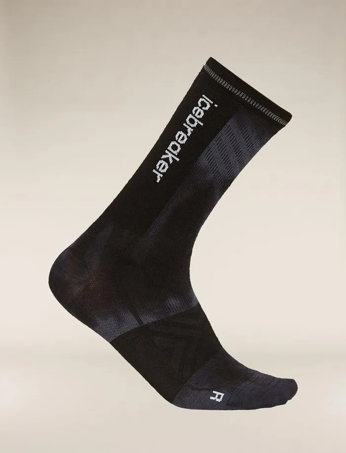 Icebreaker Merino Blend Run Ultralight Crew Socks Cloud Dye Graphiteblack Women039s Socks Icebreaker Merino Blend Run Ultralight Crew Socks Cloud Dye Graphiteblack Women039s Socks