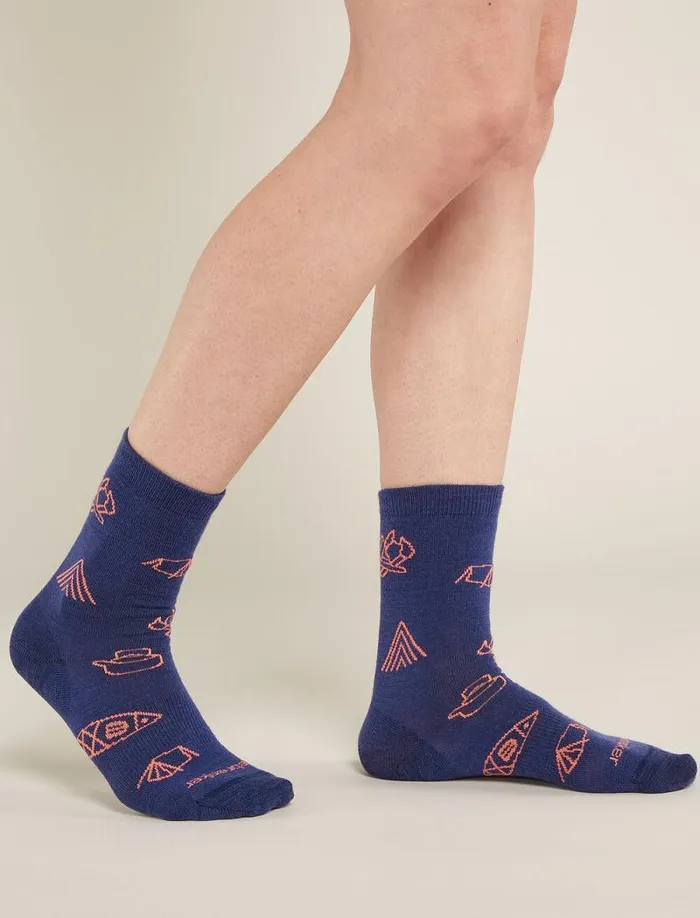 Icebreaker Merino Lifestyle Ultralight Crew Socks Camp Essential Royal Navytang Women039s Socks Icebreaker Merino Lifestyle Ultralight Crew Socks Camp Essential Royal Navytang Women039s Socks