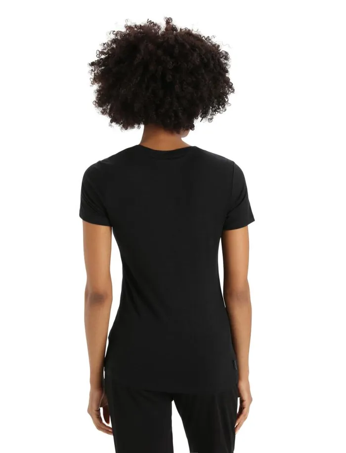 Icebreaker Merino Tech Lite II Short Sleeve TShirt Mountain Geology Black Women039s Tshirts and Tanks Icebreaker Merino Tech Lite II Short Sleeve TShirt Mountain Geology Black Women039s Tshirts and Tanks