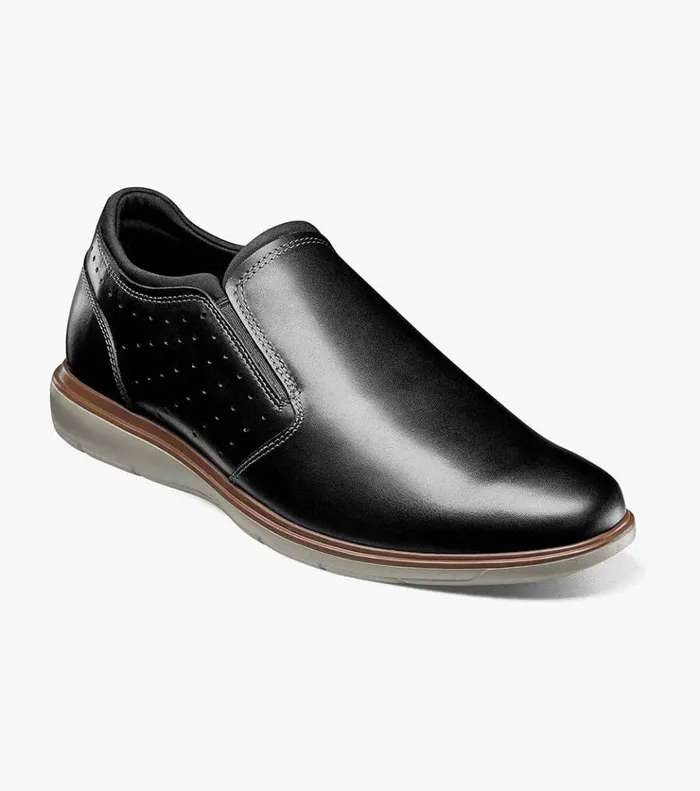 Ignight Plain Toe Slip On Black Men Florsheim Casual Shoes