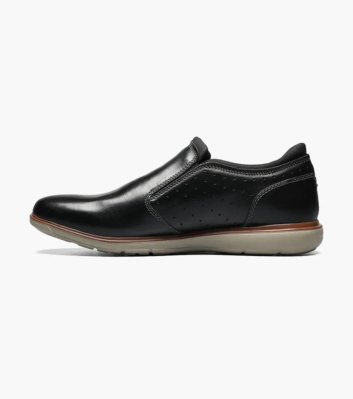 Ignight Plain Toe Slip On Black Men Florsheim Casual Shoes