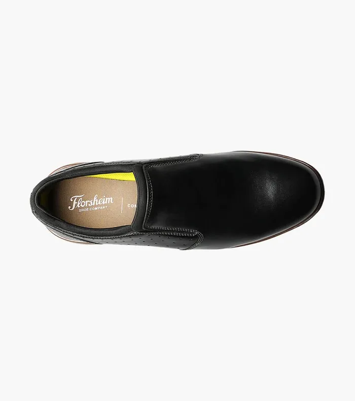 Ignight Plain Toe Slip On Black Men Florsheim Casual Shoes