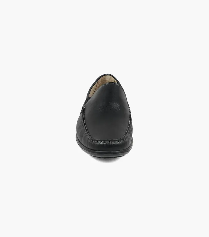 Intrepid Moc Toe Venetian Driver Black Men Florsheim Casual Shoes