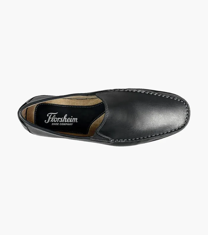 Intrepid Moc Toe Venetian Driver Black Men Florsheim Casual Shoes