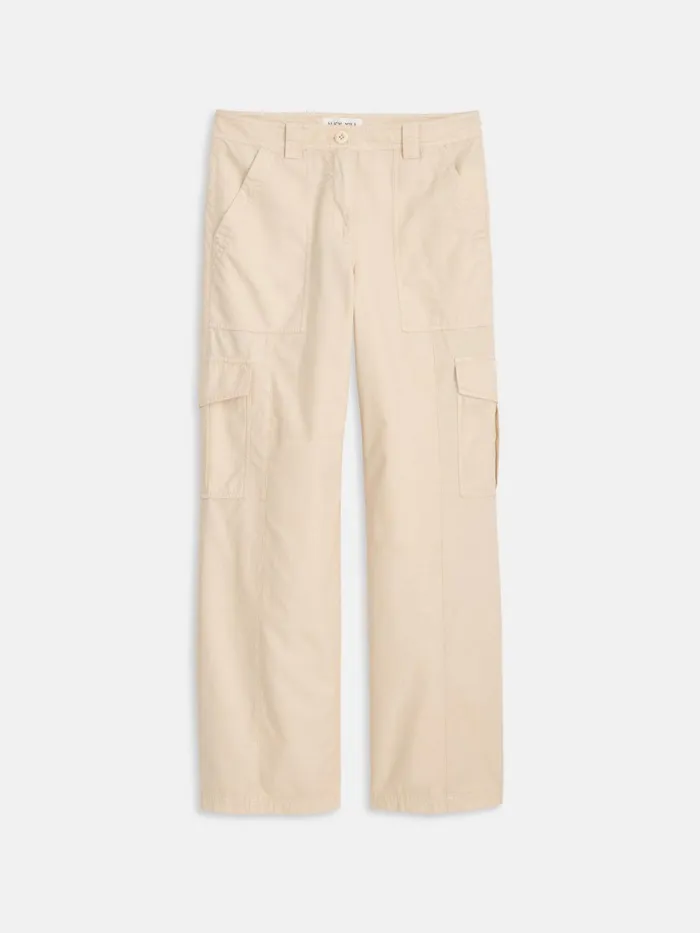 Ivy Cargo Pant Light Bone Women Alex Mill Pants