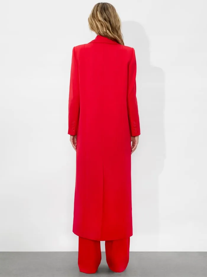 Jackets Coats Women Alice Olivia Colley Long Blazer Bright Ruby