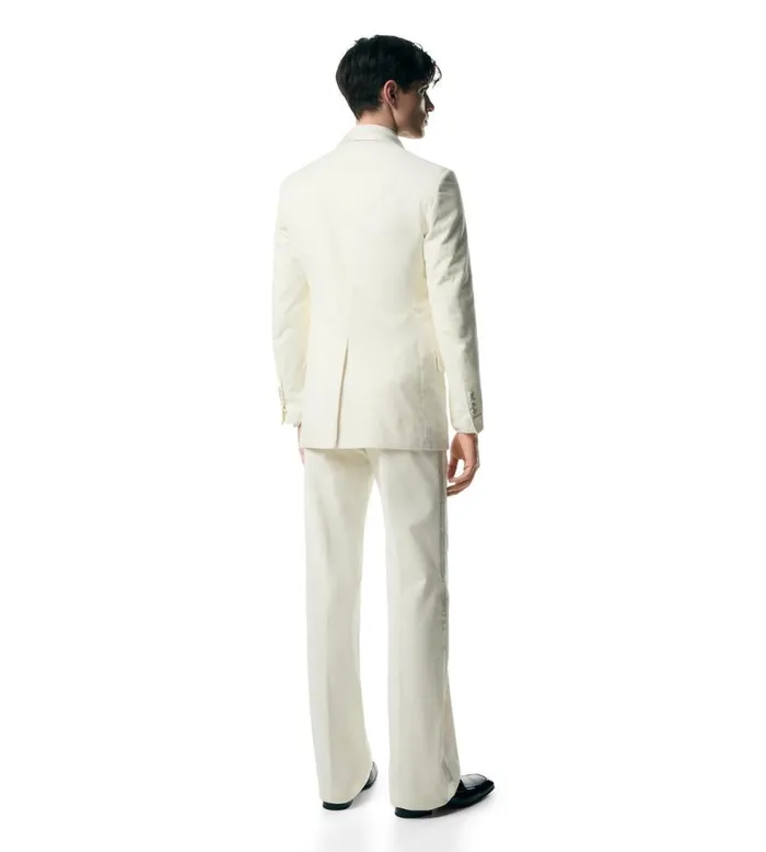 Jackets Men TOM FORD COMPACT LIGHT VELVET ATTICUS COCKTAIL JACKET Chalk Jackets Men TOM FORD COMPACT LIGHT VELVET ATTICUS COCKTAIL JACKET Chalk