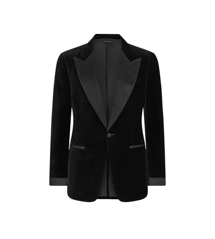 Jackets Men TOM FORD LIGHT VELVET SHELTON COCKTAIL JACKET Black