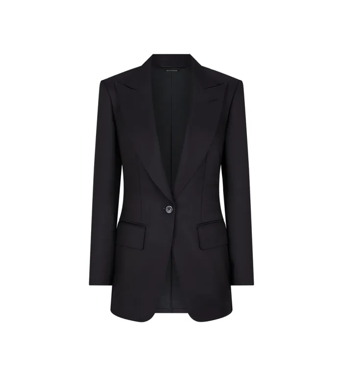 Jackets Women TOM FORD WOOL SILK TWILL 034BIANCA034 SINGLE BREASTED JACKET