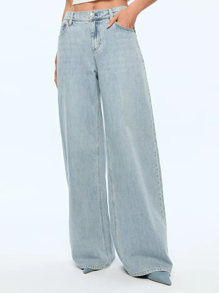 Jeans Women Alice Olivia Harper Jean Rockstar Blue