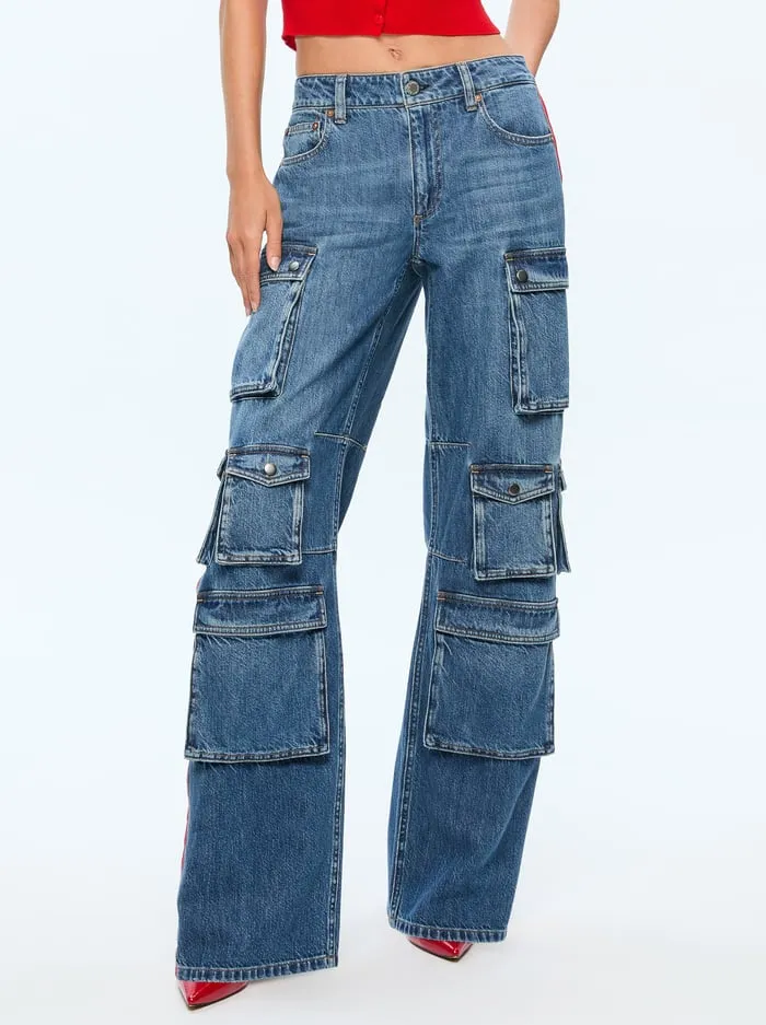 Jeans Women Alice Olivia Olympia Jean Avery Bluebright Ruby