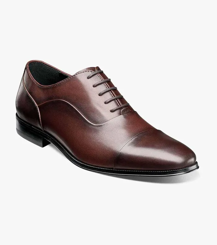 Jetson Cap Toe Oxford Brown Men Florsheim Dress Shoes