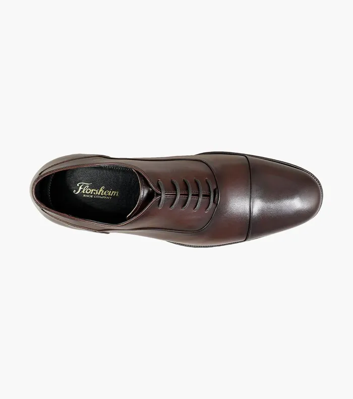 Jetson Cap Toe Oxford Brown Men Florsheim Dress Shoes