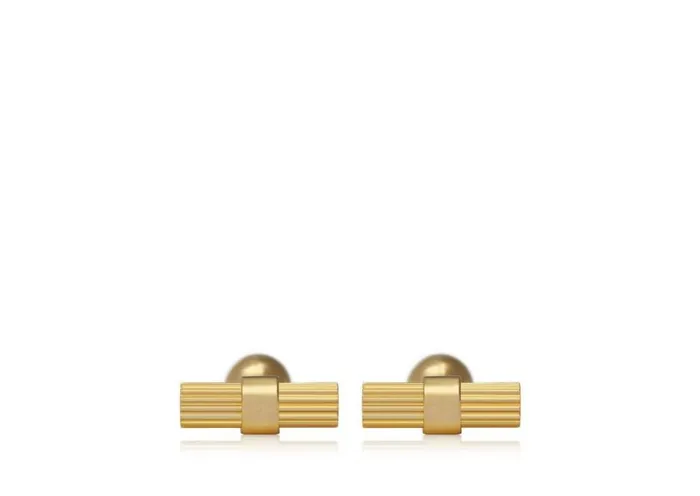 Jewelry Men TOM FORD STRIPED T CUFFLINKS Gold