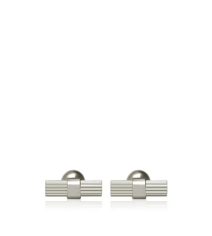Jewelry Men TOM FORD STRIPED T CUFFLINKS White Gold