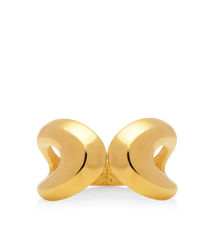Jewelry Women TOM FORD BRASS ARP CUFF Vintage Gold