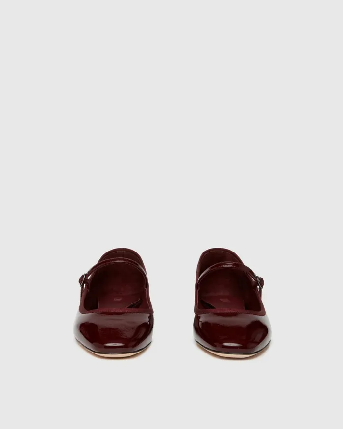 Jolie Flat 8211 Oxblood Patent Leather Women PAIGE Flats Jolie Flat 8211 Oxblood Patent Leather Women PAIGE Flats