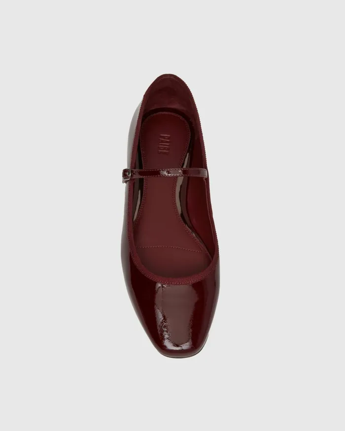 Jolie Flat 8211 Oxblood Patent Leather Women PAIGE Flats Jolie Flat 8211 Oxblood Patent Leather Women PAIGE Flats