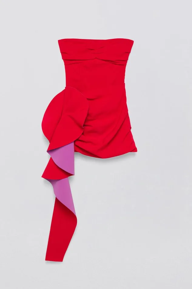 Jonathan Simkhai Adina Dress Apple Multi Women Dresses and Jumpsuits