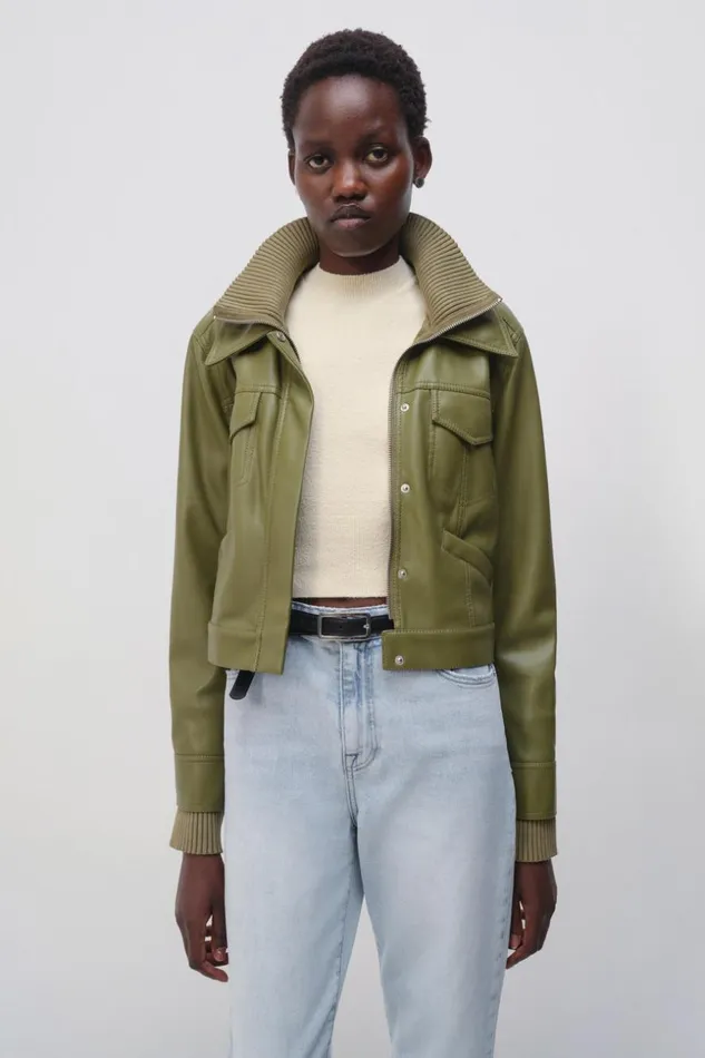 Jonathan Simkhai Becka Jacket Nori Women Jackets and Coats