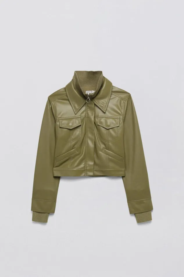 Jonathan Simkhai Becka Jacket Nori Women Jackets and Coats