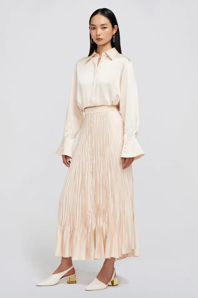 Jonathan Simkhai Blythe Top Blush Women Tops and Bodysuits