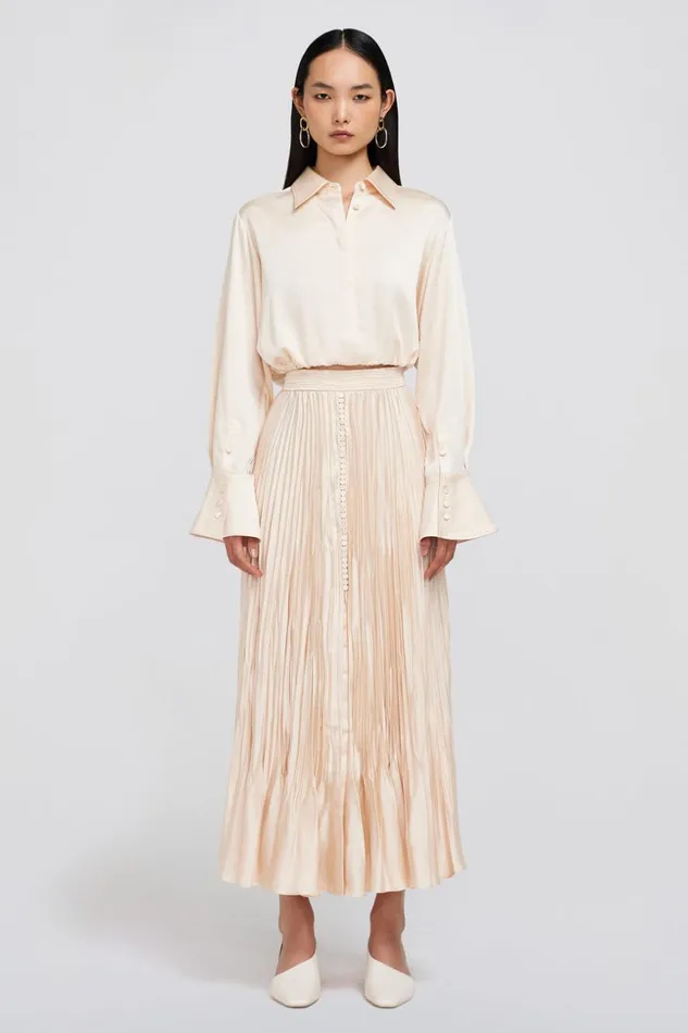 Jonathan Simkhai Blythe Top Blush Women Tops and Bodysuits