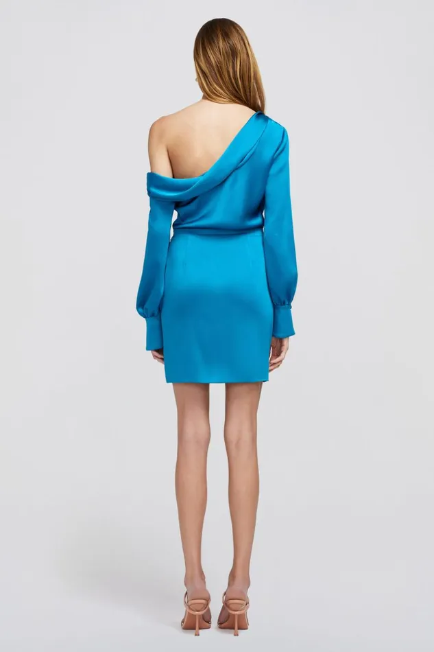 Jonathan Simkhai Cameron Dress Phthalo Blue Women Dresses and Jumpsuits