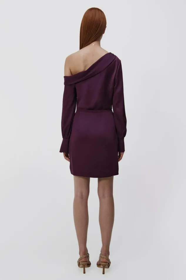 Jonathan Simkhai Cameron Dress Plum Women Dresses and Jumpsuits
