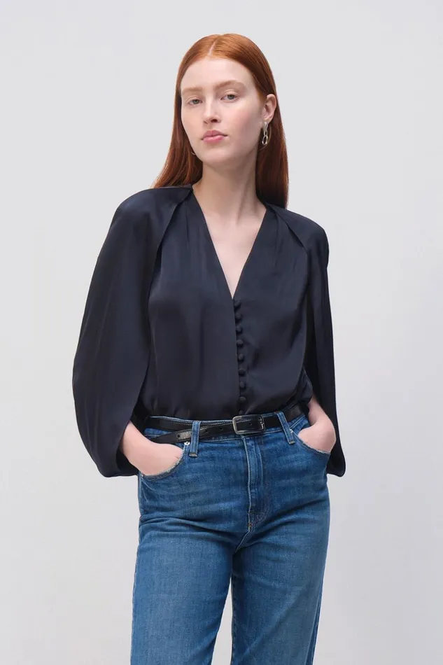 Jonathan Simkhai Dawn Top Black Women Tops and Bodysuits