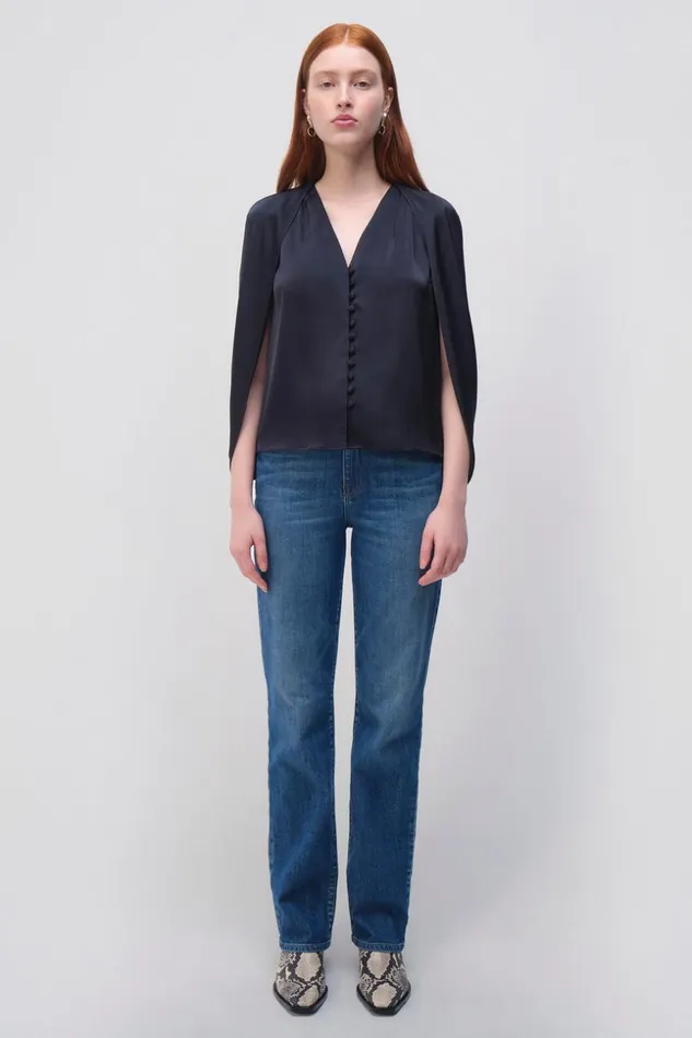 Jonathan Simkhai Dawn Top Black Women Tops and Bodysuits