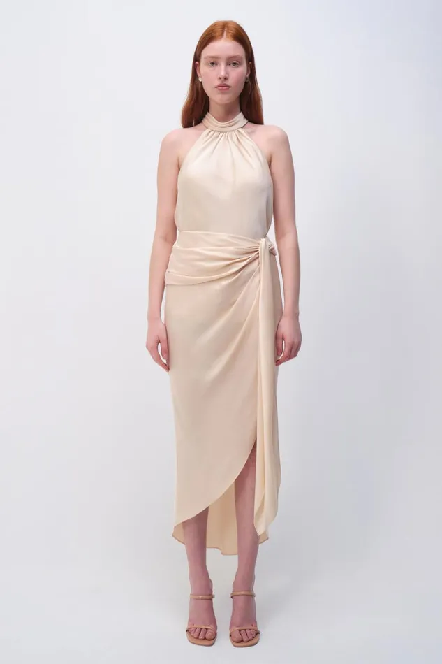 Jonathan Simkhai Elisabetta Skirt Blush Women Pants and Bottoms