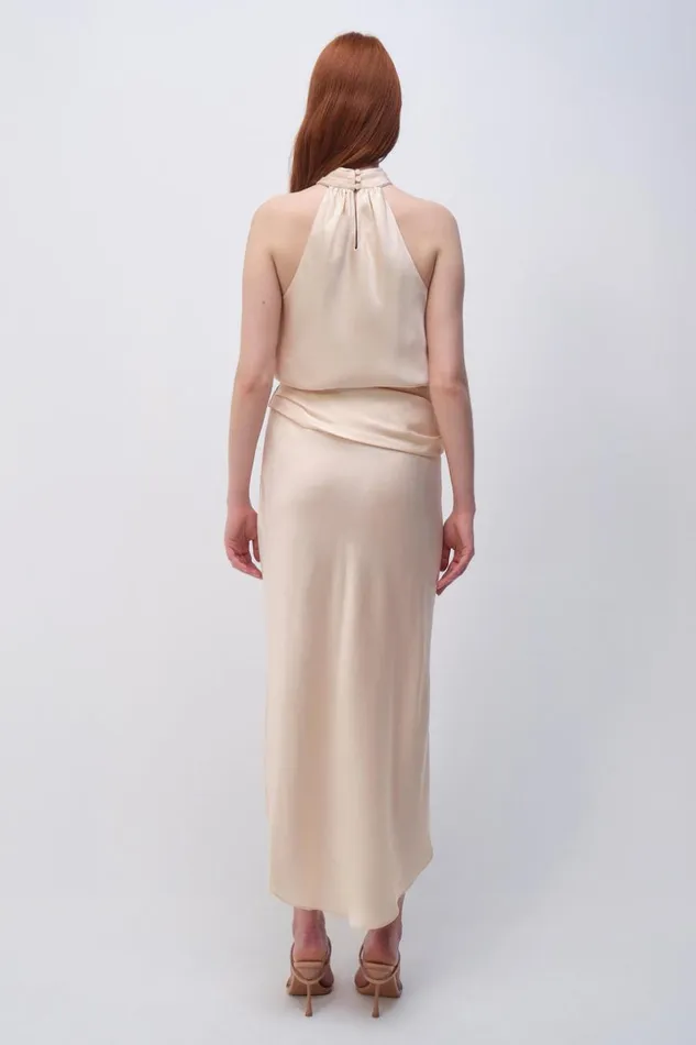 Jonathan Simkhai Elisabetta Skirt Blush Women Pants and Bottoms