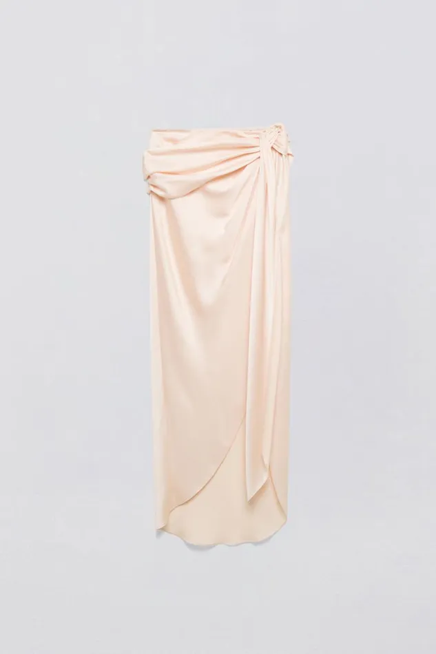Jonathan Simkhai Elisabetta Skirt Blush Women Pants and Bottoms