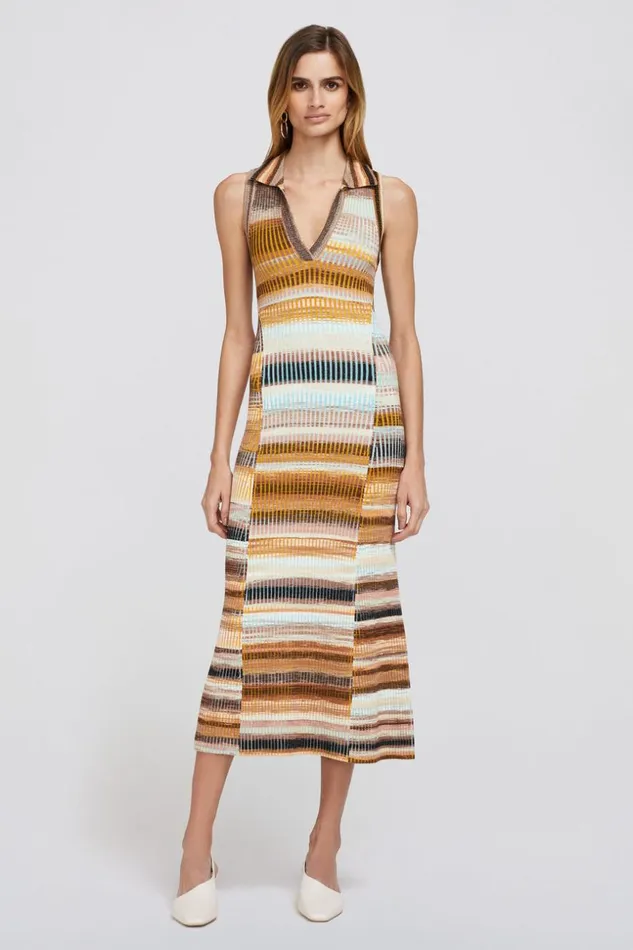 Jonathan Simkhai Emiliana Dress Thorn Space Dye Women Dresses and Jumpsuits