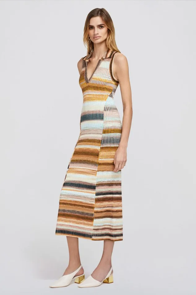 Jonathan Simkhai Emiliana Dress Thorn Space Dye Women Dresses and Jumpsuits
