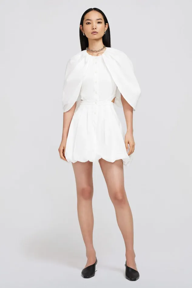 Jonathan Simkhai Florentina Dress White Women Dresses and Jumpsuits