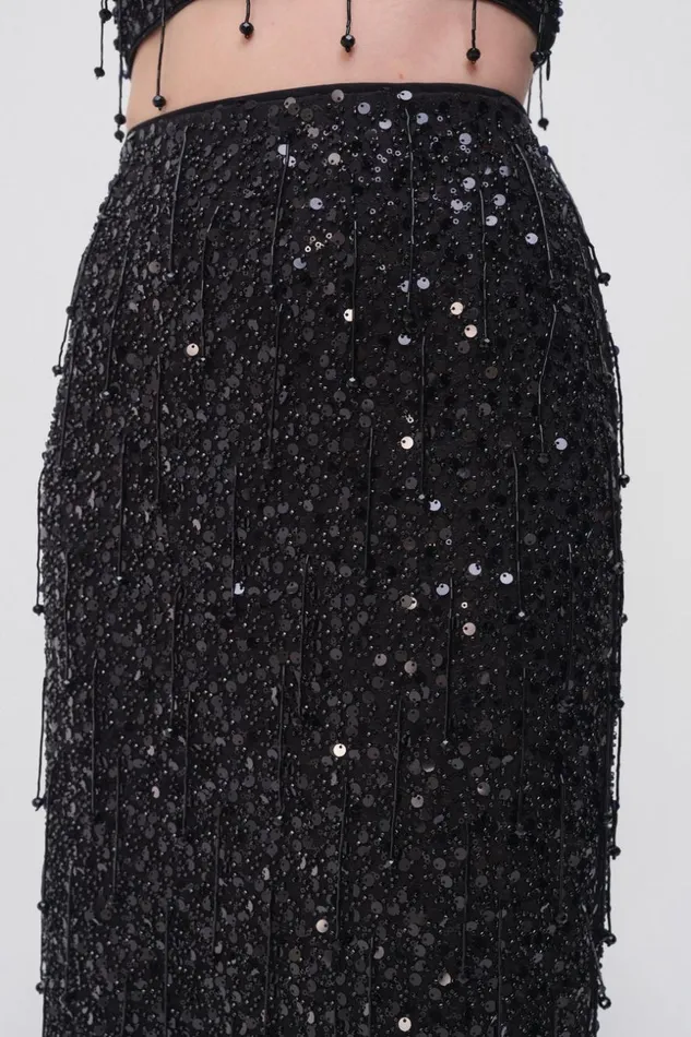 Jonathan Simkhai Gisele Skirt Black Women Pants and Bottoms