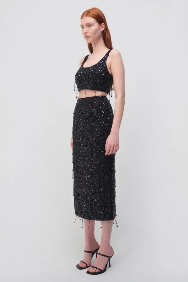 Jonathan Simkhai Gisele Skirt Black Women Pants and Bottoms