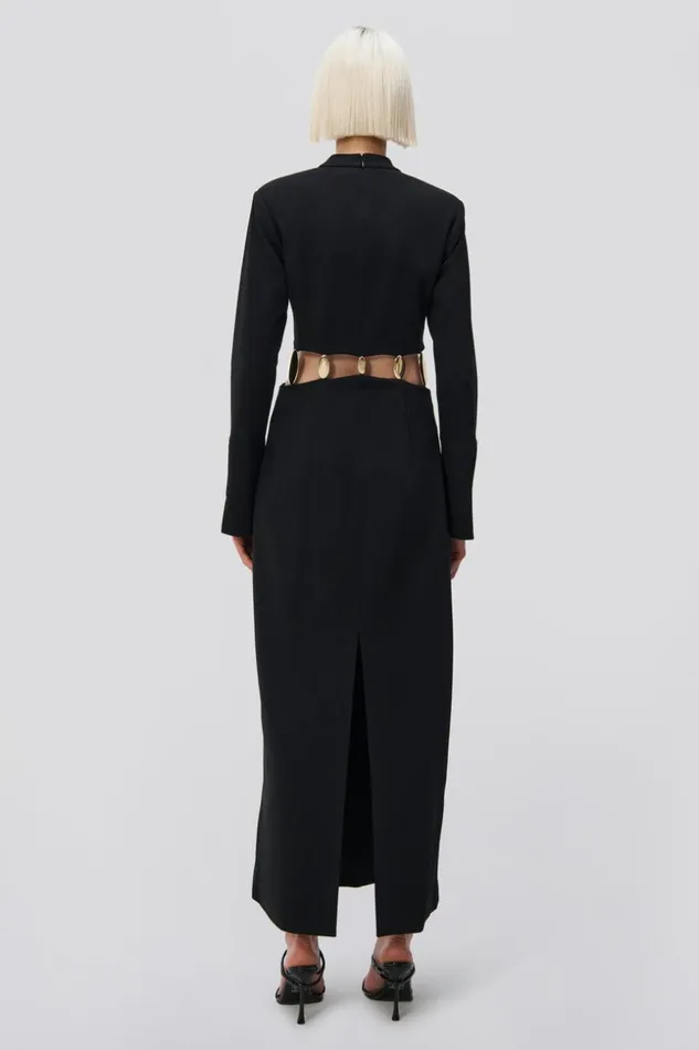 Jonathan Simkhai Gloria Gown Black Women Dresses and Jumpsuits