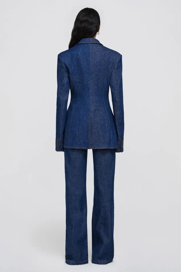 Jonathan Simkhai Jasper Blazer Imperial Women Denim