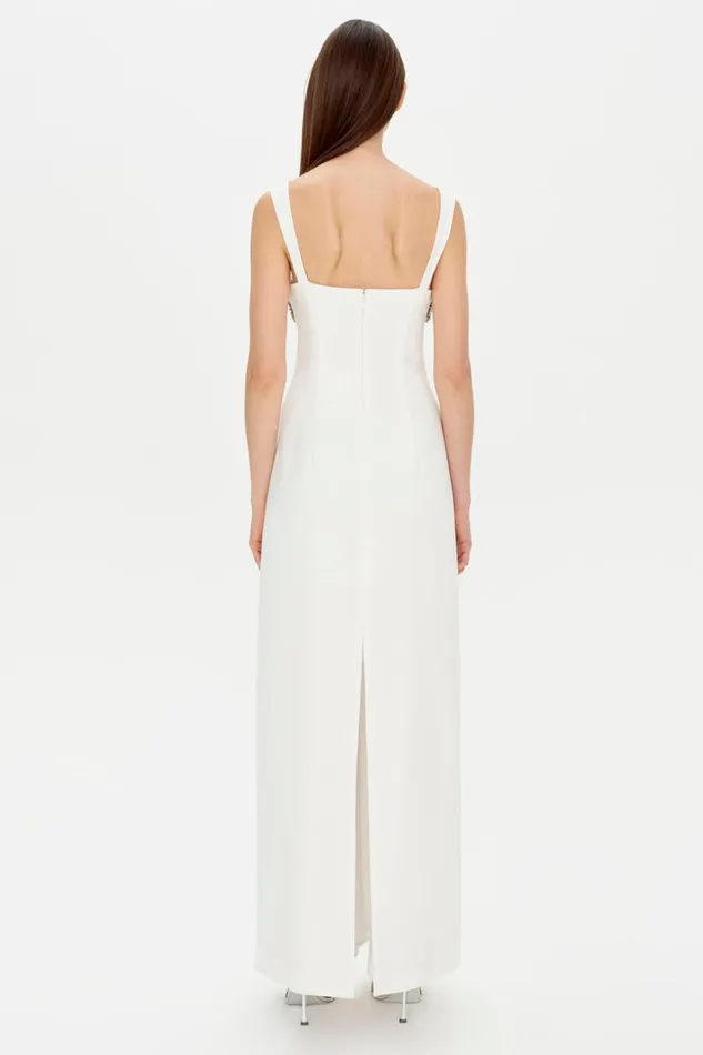 Jonathan Simkhai Lennox Gown EXCLUSIVE White Women Dresses and Jumpsuits