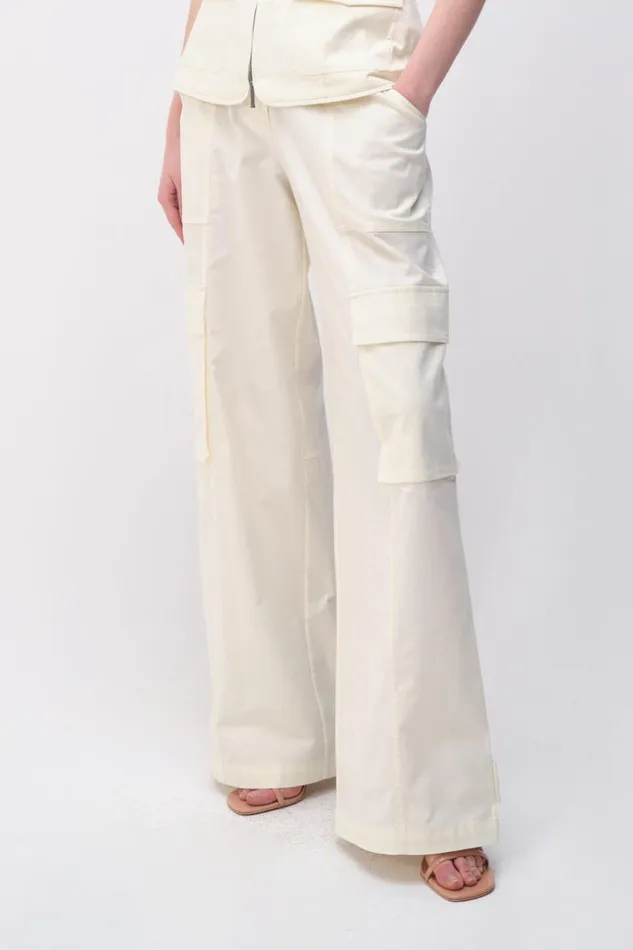 Jonathan Simkhai Lionelle Pant Natural White Women Pants and Bottoms